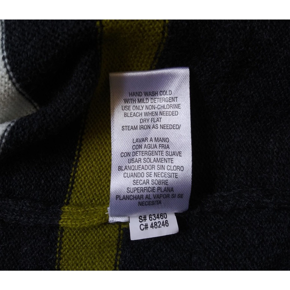 Studio One New York Sweater Dress Womens Large L Multicolor Striped 3/4 Sleeve - Picture 8 of 11